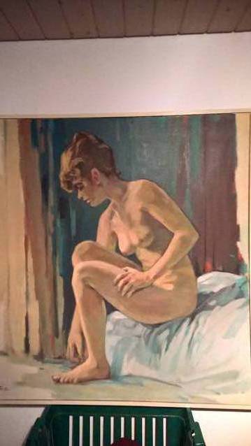 Erotikbild von Alfred Gass 8o x 100cm Antiquités Erotikbild von Alfred Gass 8o x 100cm