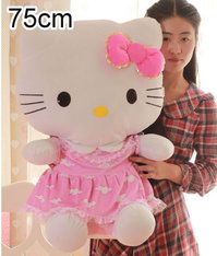 Hello Kitty XXL Plsch Figur 75cm Plschtier Geschenk Mdchen Spielzeug Gross Hallo Kitty HK