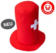 Schweizer Schwiiz Swiss Suisse Fan Zylinder Filz Hut Kappe Mtze Fussball EM
