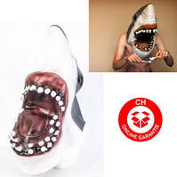 Weisser Hai Maske Tiermaske Jaws 